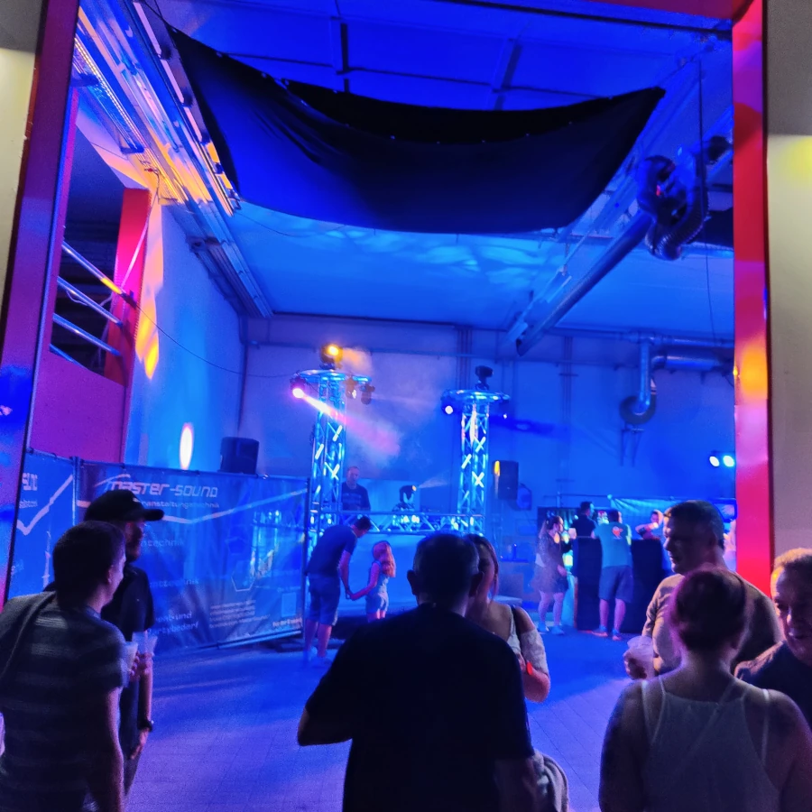 Feuerwehrparty in Leimen mit DJ und Eventausstattung.