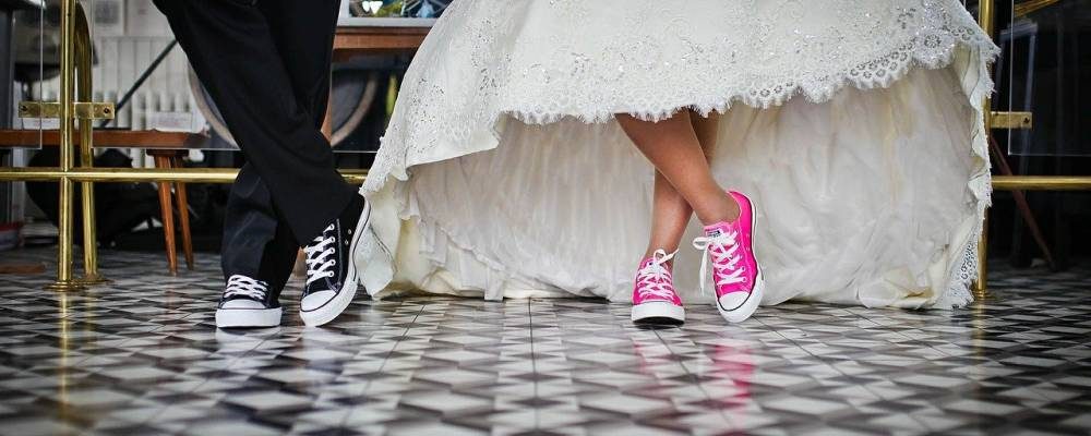 Hochzeitspaar bei ihrem Hochzeitstanz